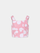 Top rosa per bambina con pois all-over,Little Marc Jacobs,W60201 45T